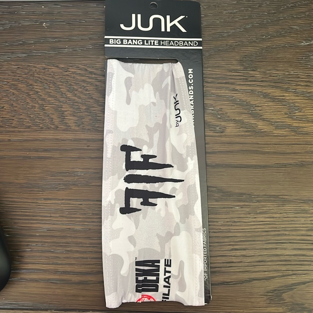 JUNK brand artic white camo headband